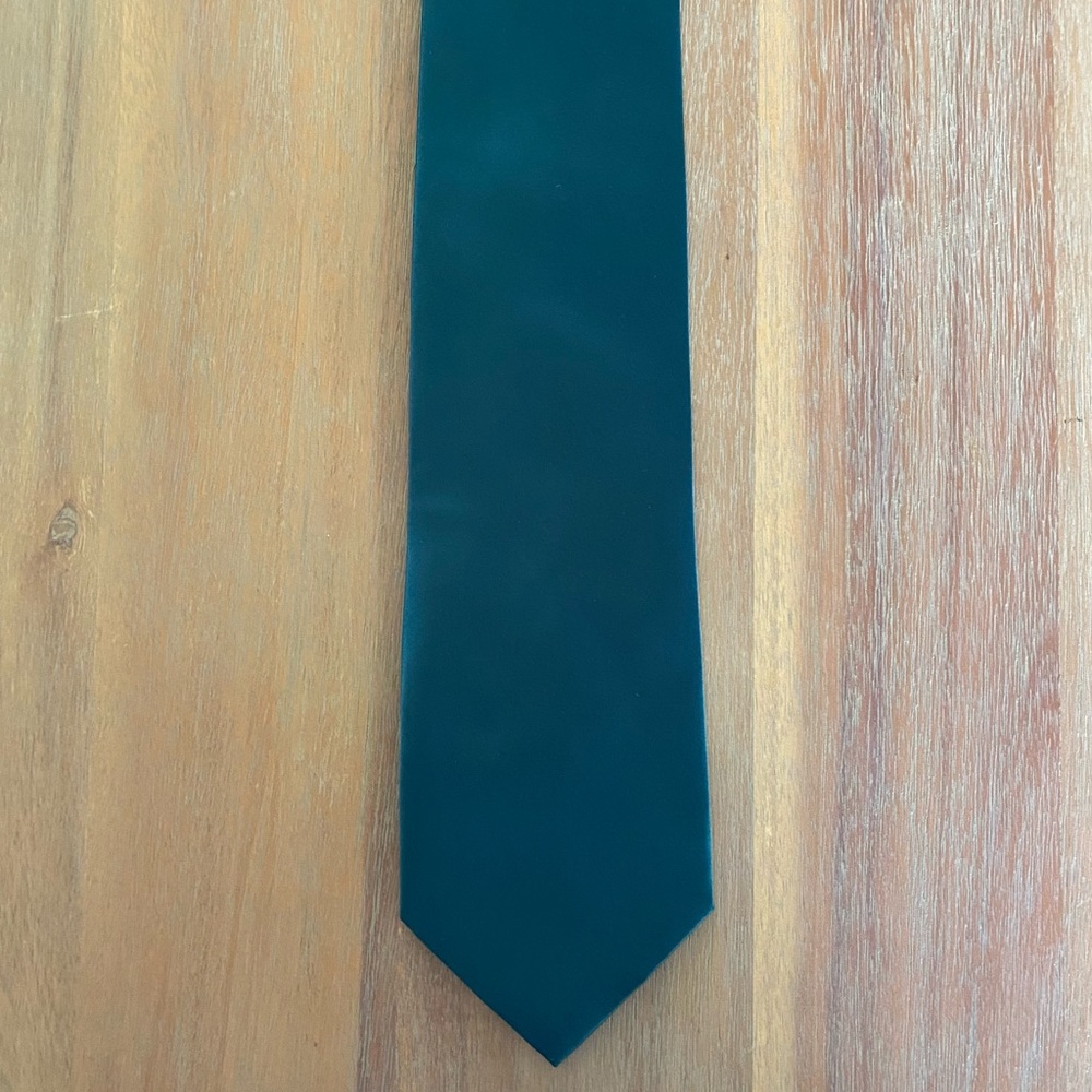 Men's Teal Green L'art D'espace Polyester Tie